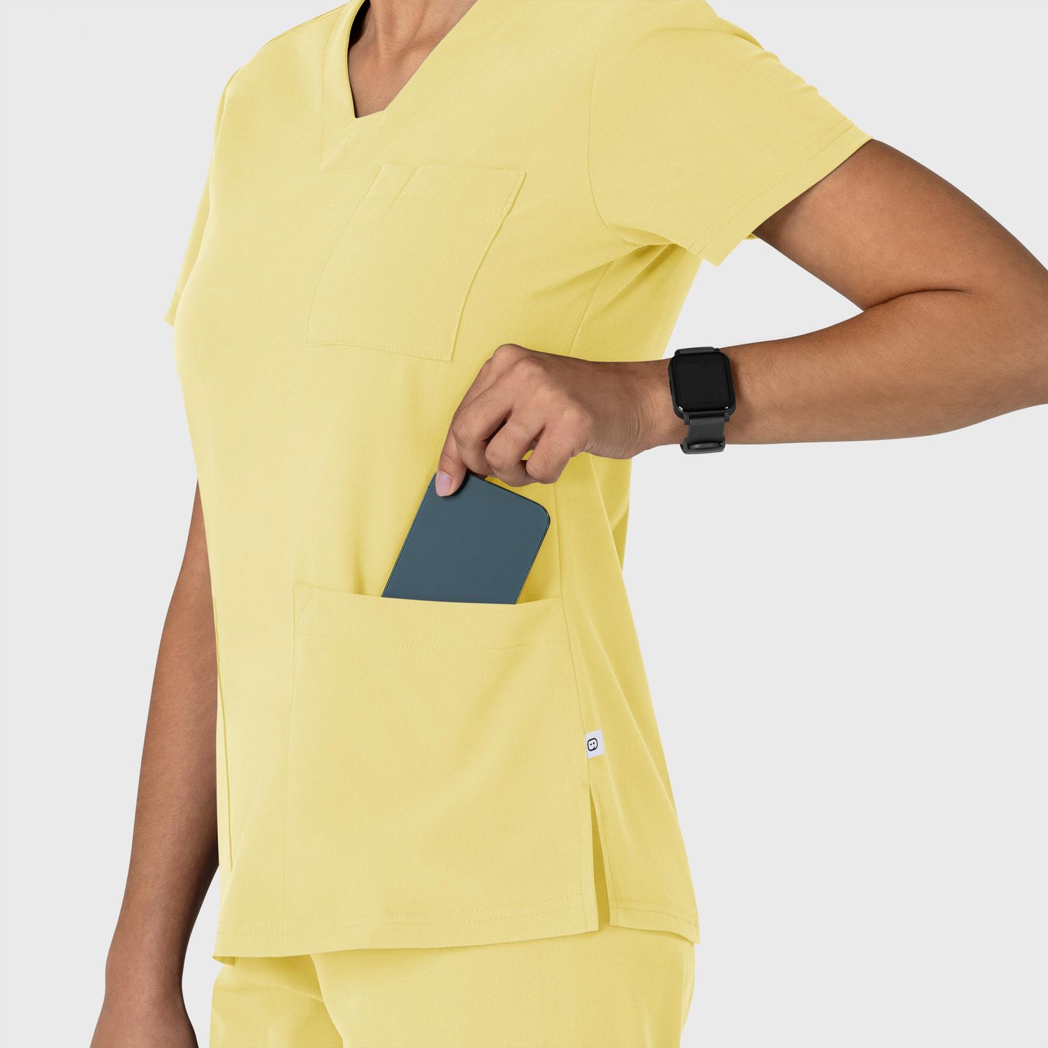 Casacca donna 6132 scollo a V sunrise yellow