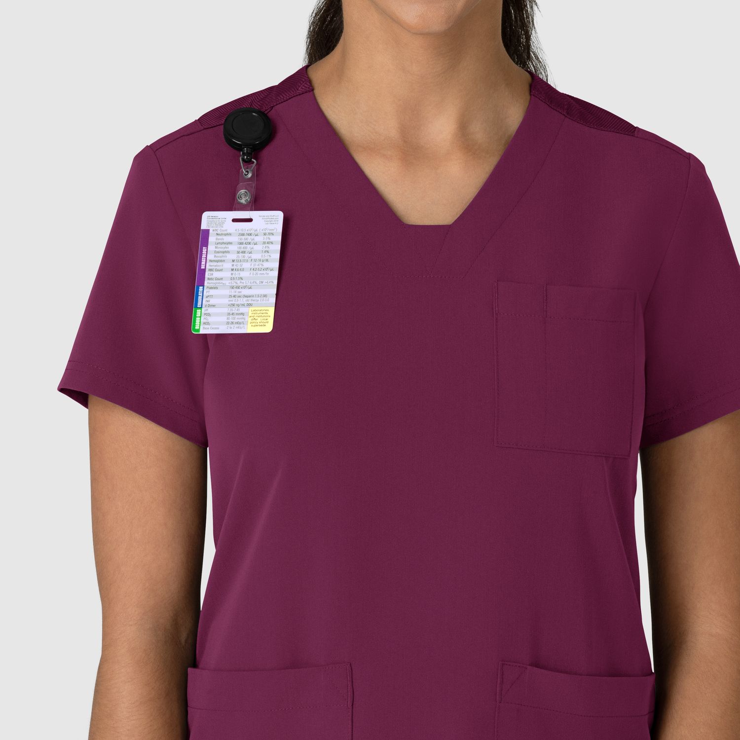 Casacca donna 6132 scollo a V wine