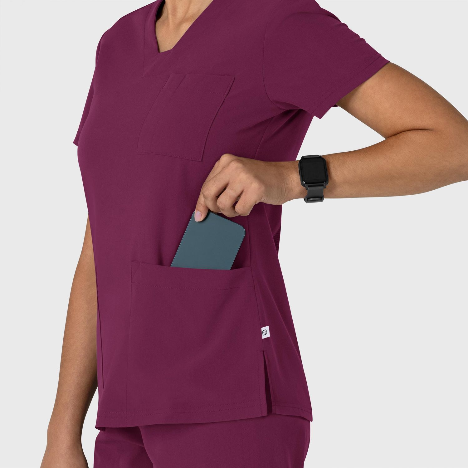 Casacca donna 6132 scollo a V wine