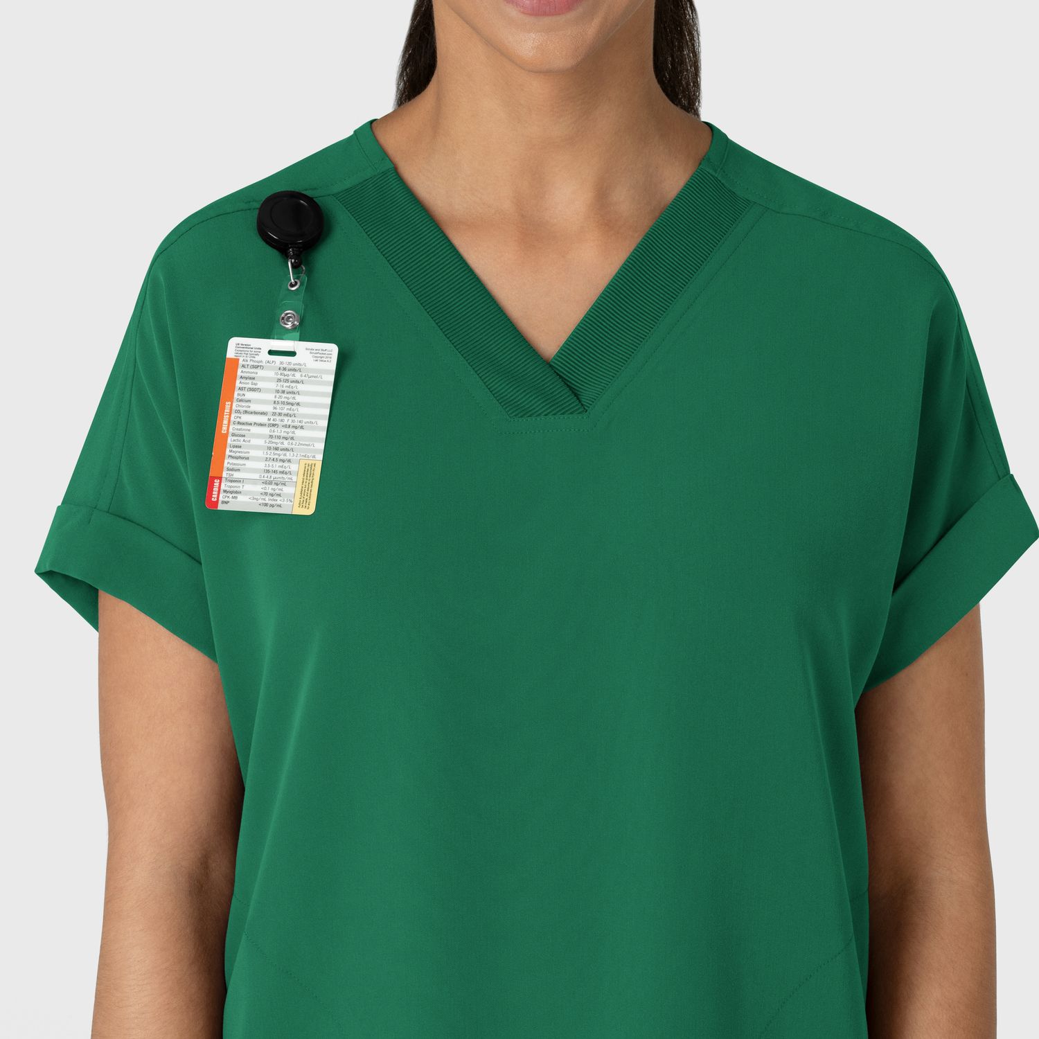 Casacca donna 6232 scollo a V spalle basse hunter