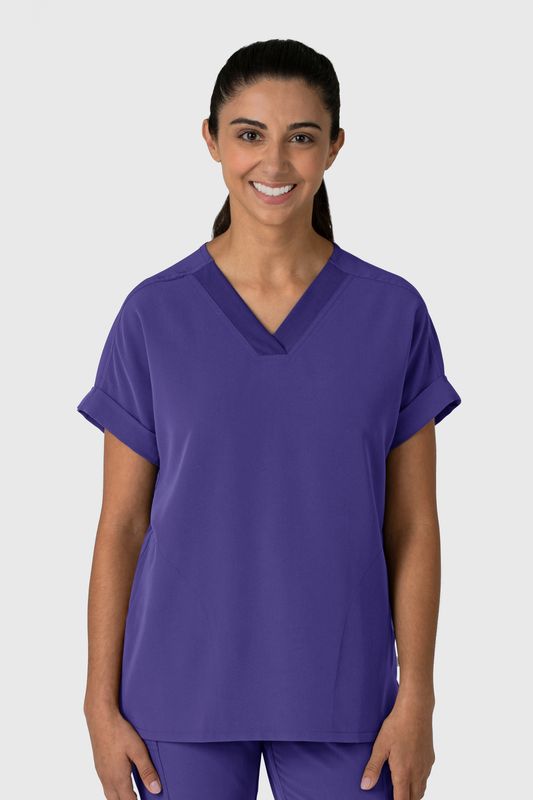 Casacca donna 6232 scollo a V spalle basse grape