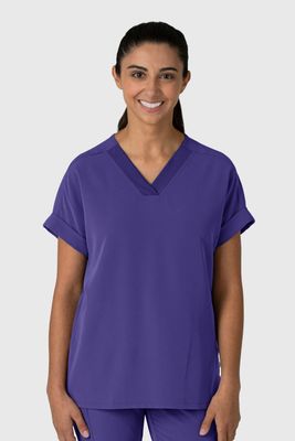 Casacca donna 6232 scollo a V spalle basse grape