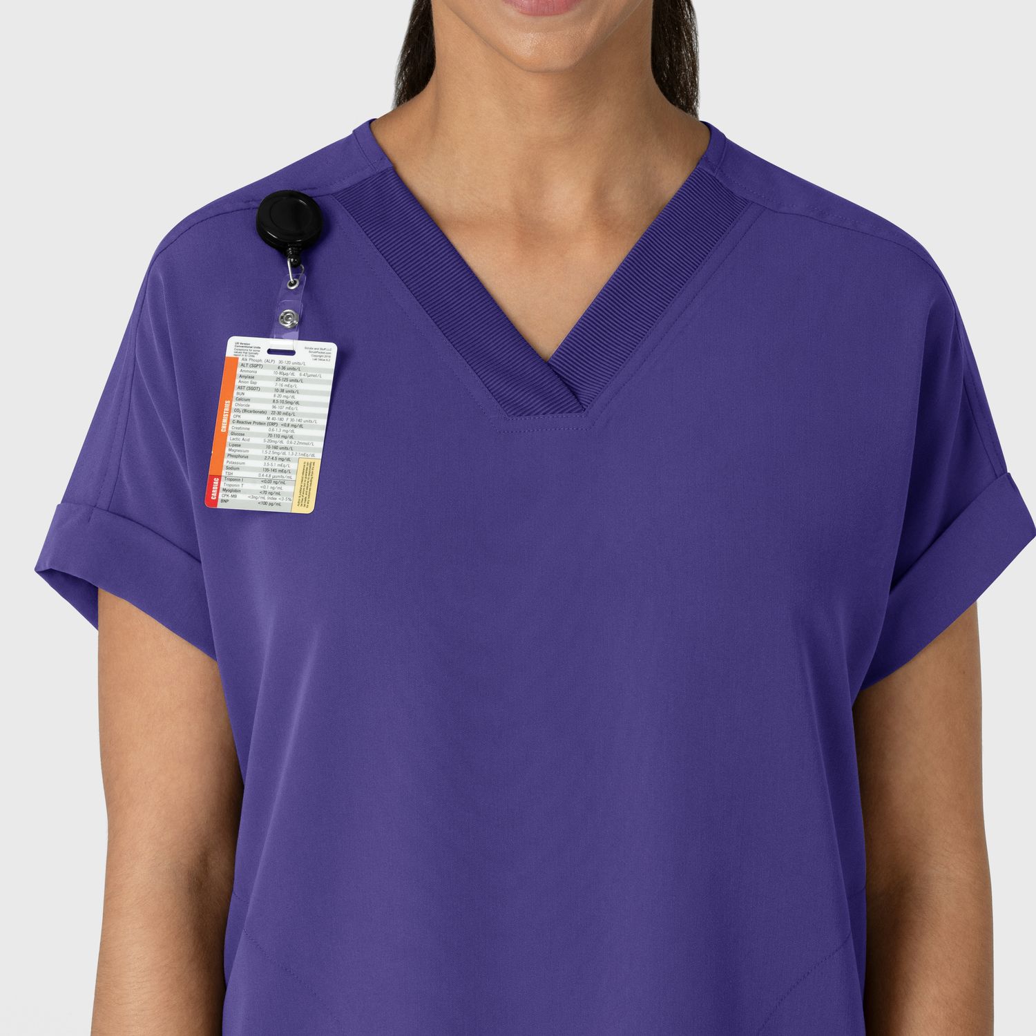 Casacca donna 6232 scollo a V spalle basse grape