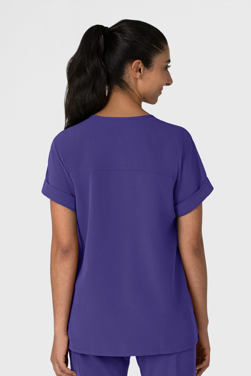Casacca donna 6232 scollo a V spalle basse grape