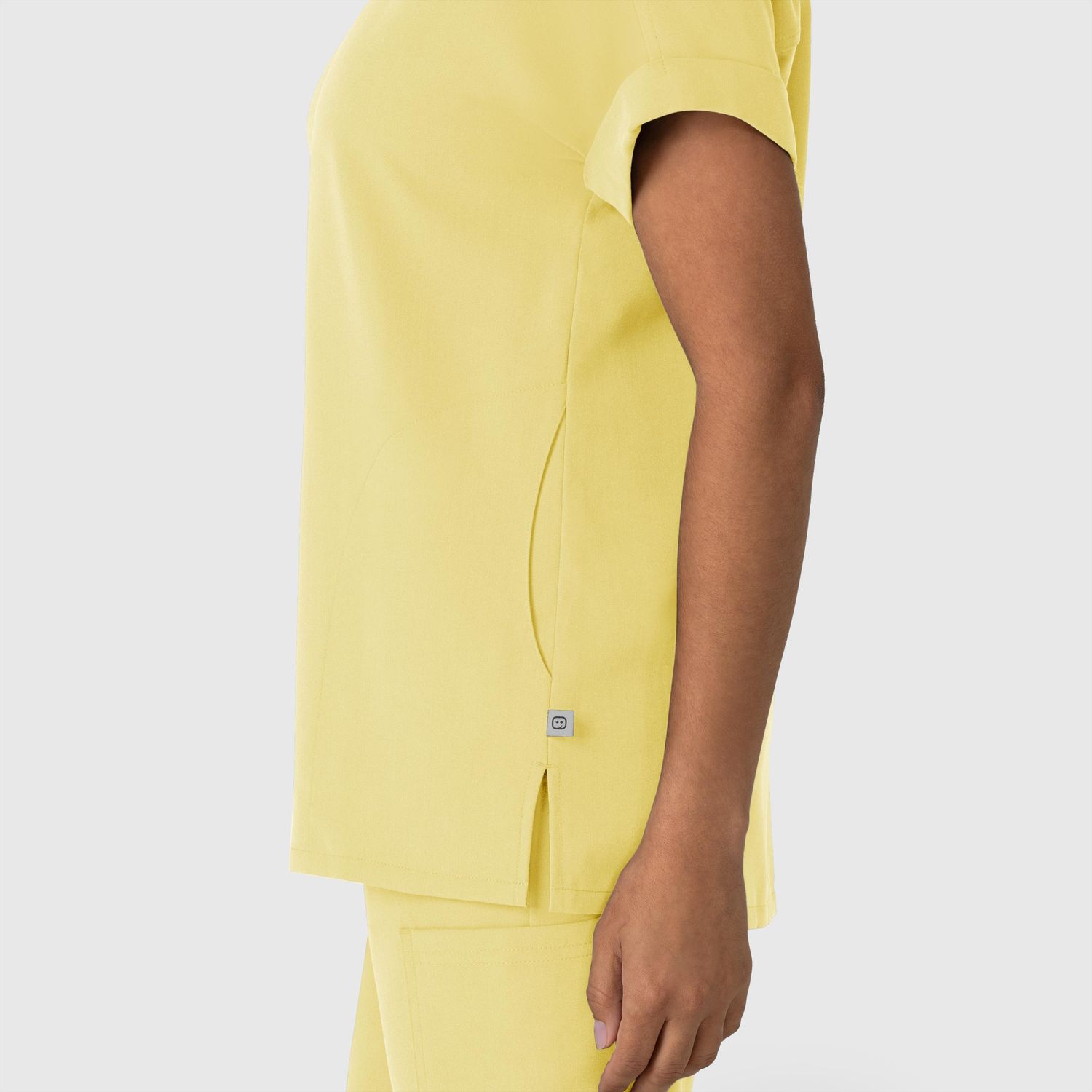 Casacca donna 6232 scollo a V spalle basse sunrise yellow