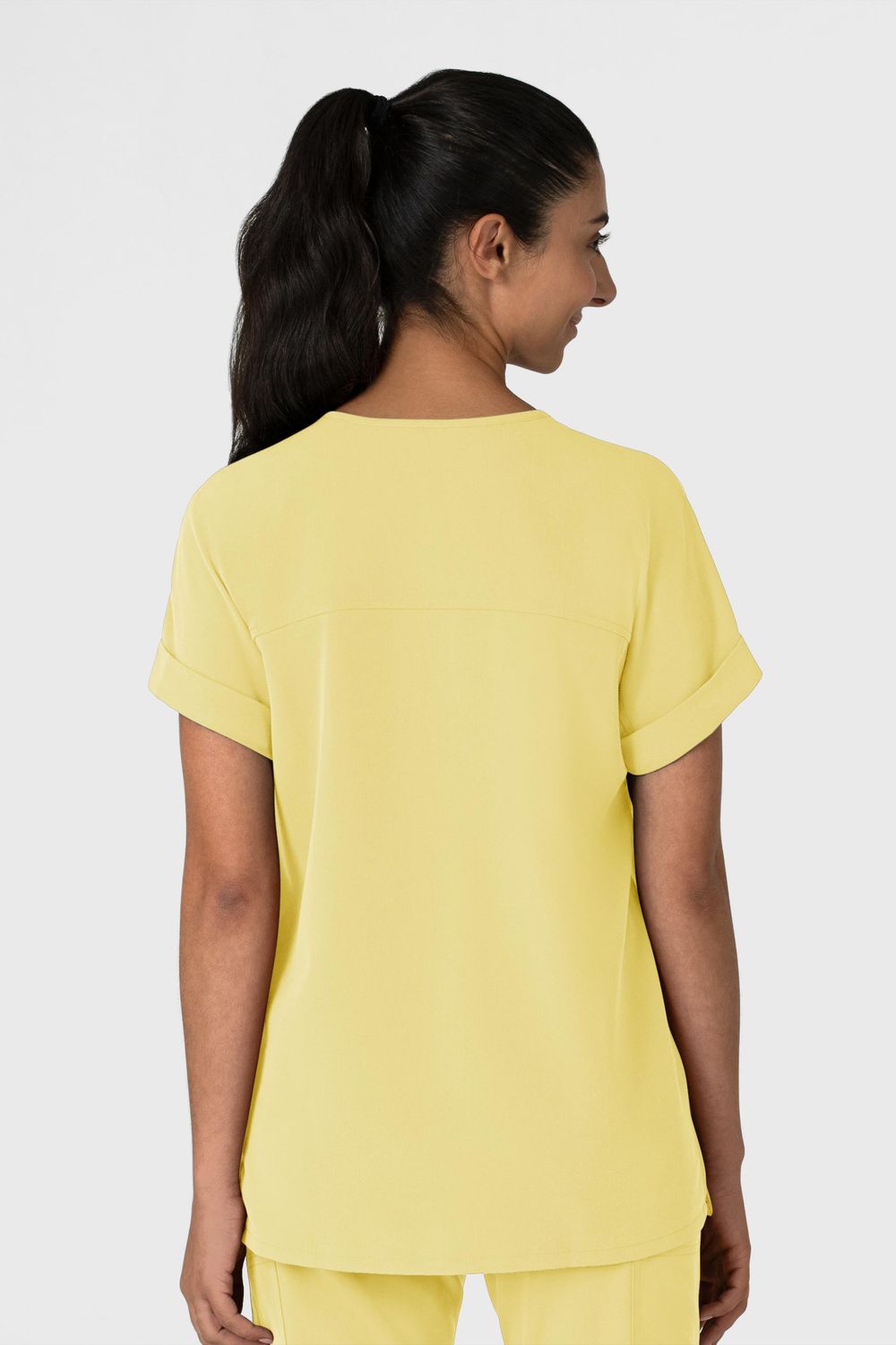 Casacca donna 6232 scollo a V spalle basse sunrise yellow