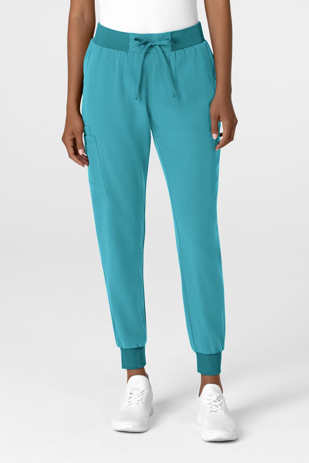 Pantalone donna 5132 jogger teal blue