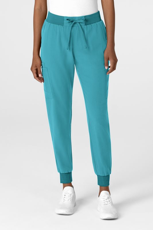 Pantalone donna 5132 jogger teal blue