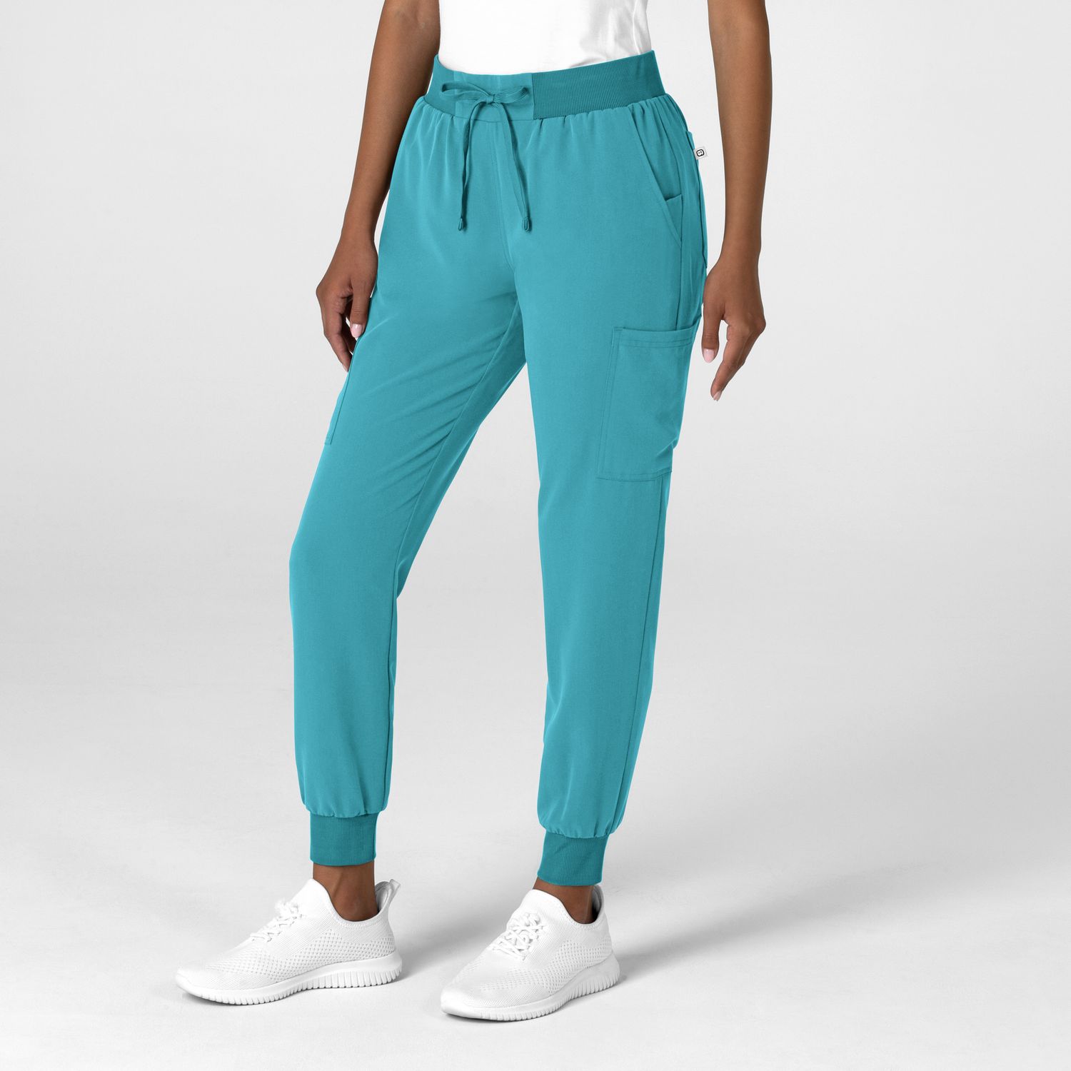 Pantalone donna 5132 jogger teal blue NOVITA&#39; 2024