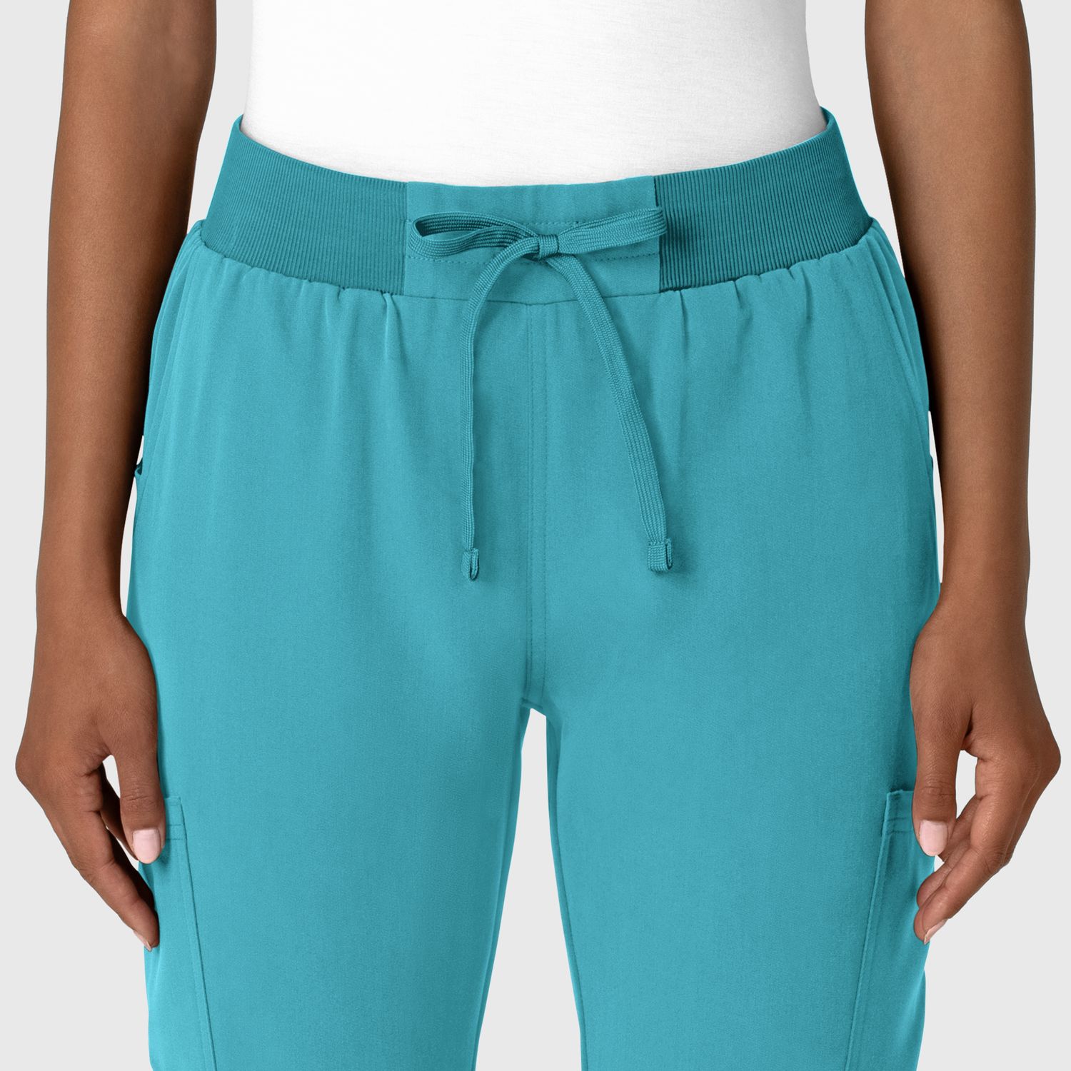 Pantalone donna 5132 jogger teal blue