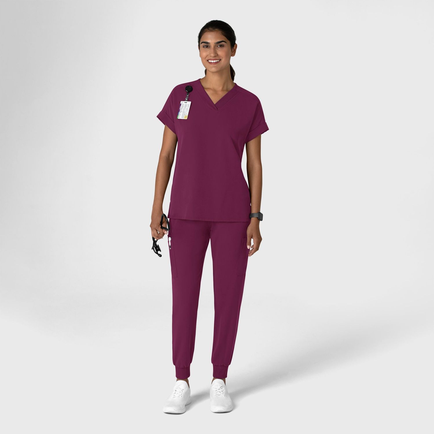 Pantalone donna 5132 jogger wine