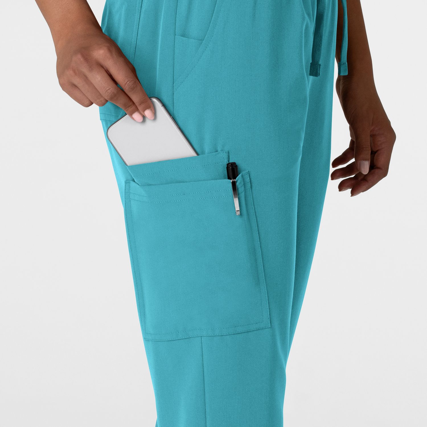 Pantalone donna 5132 jogger teal blue