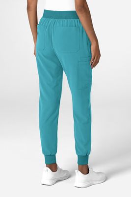 Pantalone donna 5132 jogger teal blue