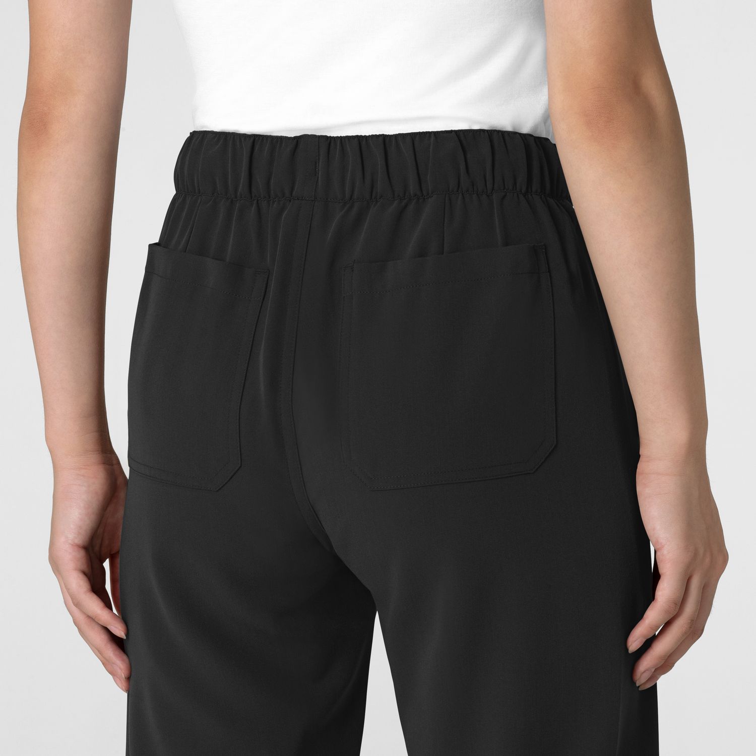 Pantalone donna 5232 con orlo allungato black