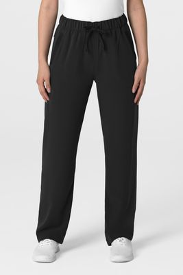 Pantalone donna 5232 con orlo allungato black