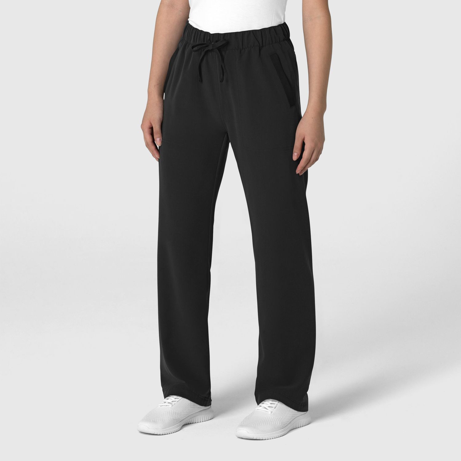 Pantalone donna 5232 con orlo allungato black