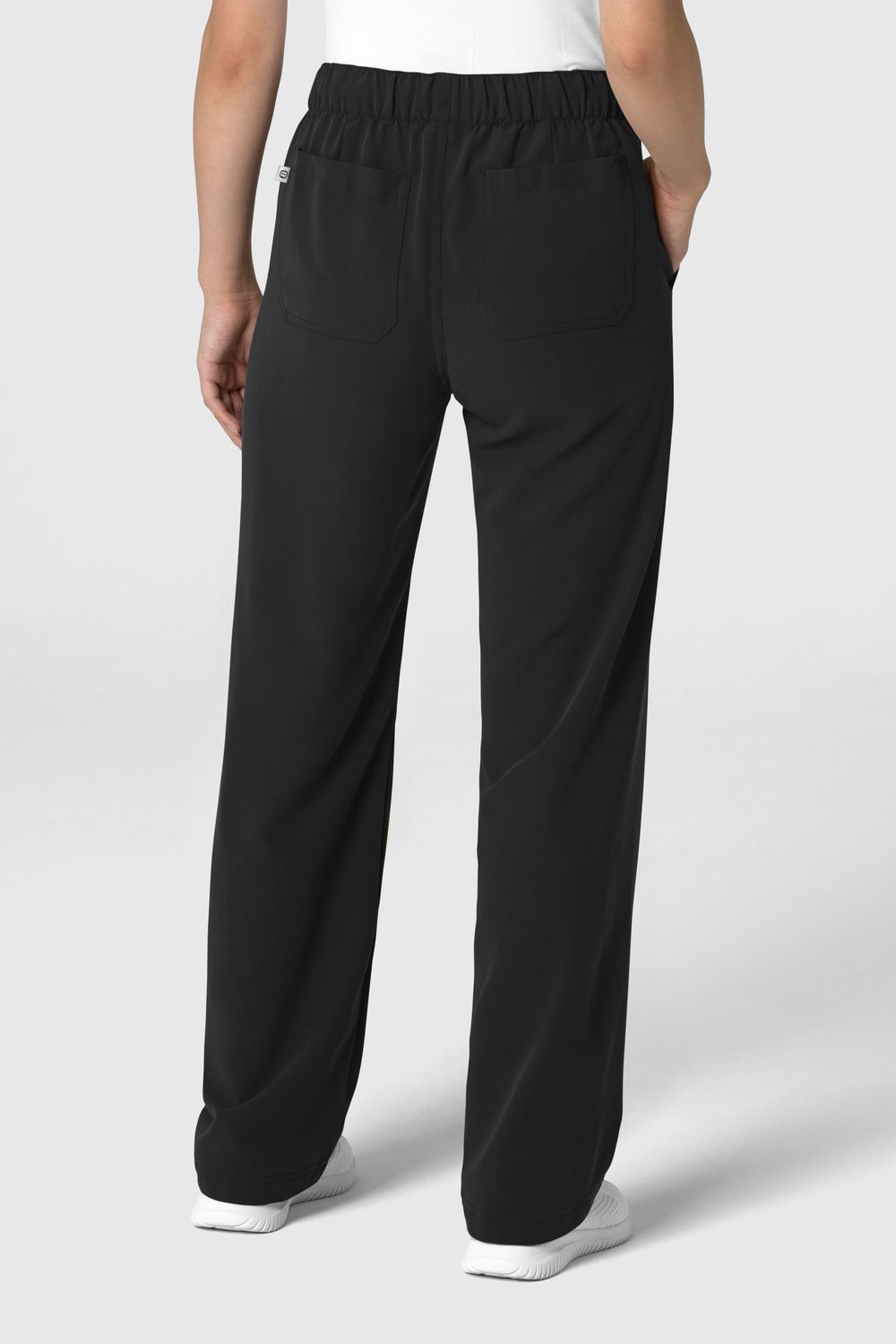 Pantalone donna 5232 con orlo allungato black