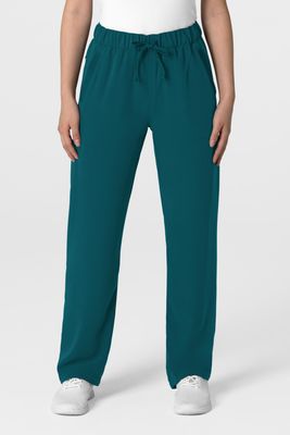 Pantalone donna 5232 con orlo allungato caribbean blue
