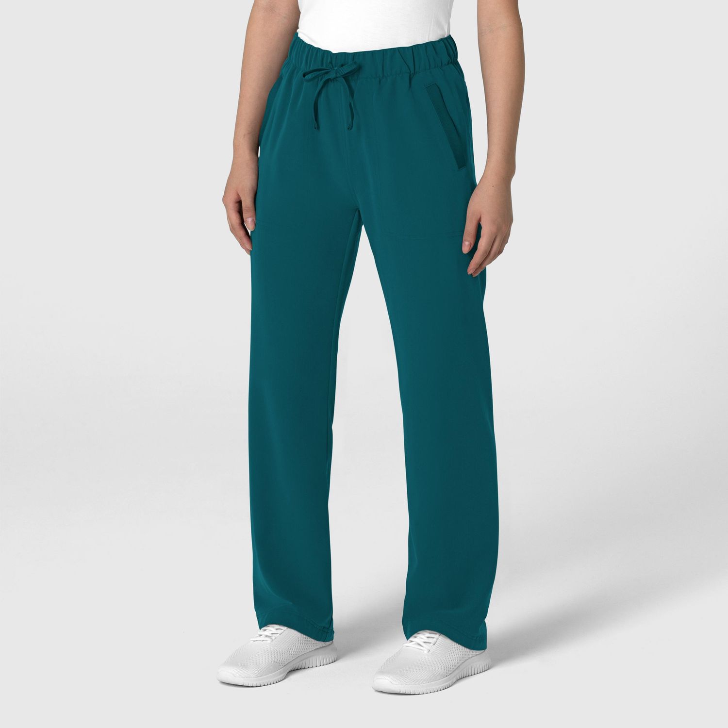 Pantalone donna 5232 con orlo allungato caribbean blue