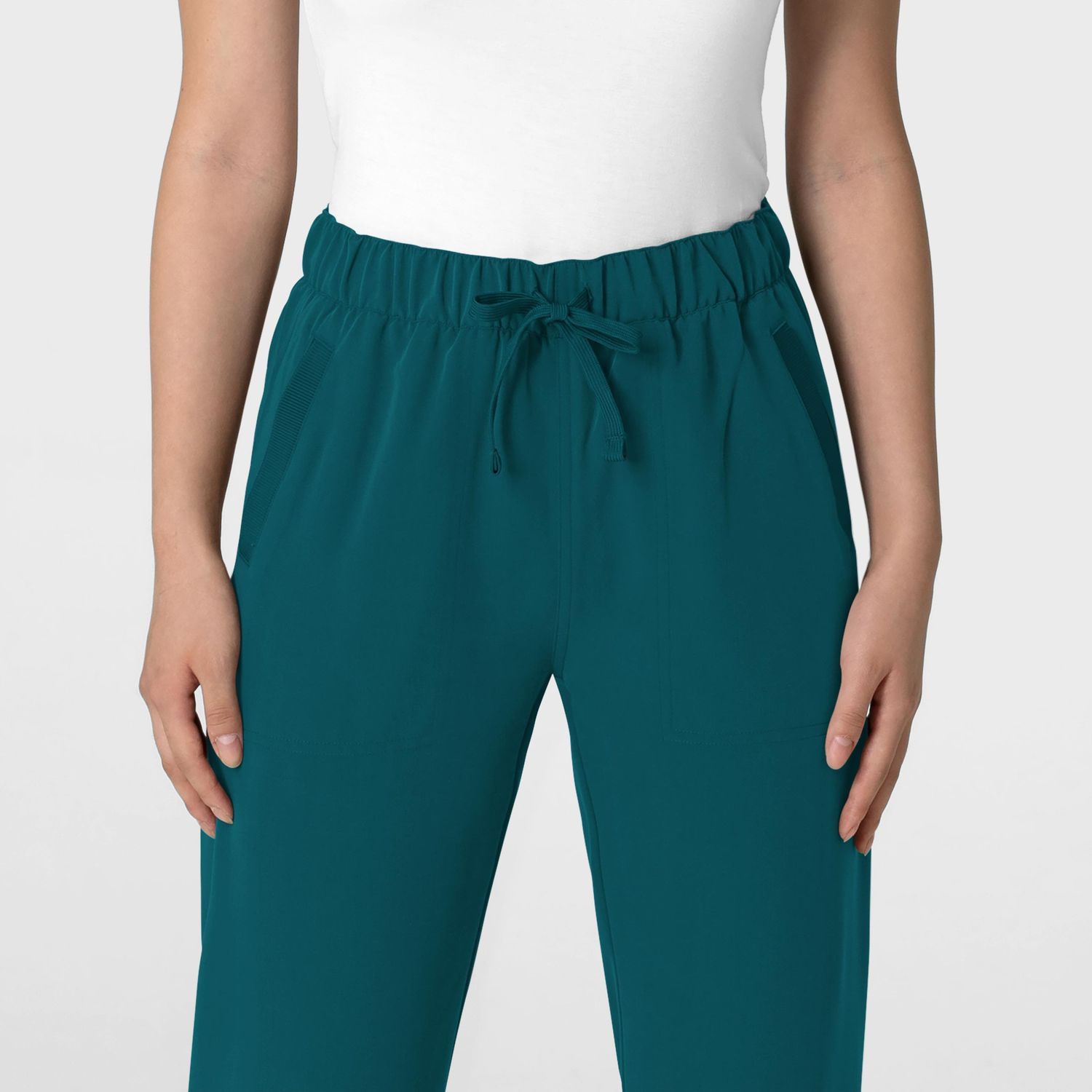 Pantalone donna 5232 con orlo allungato caribbean blue
