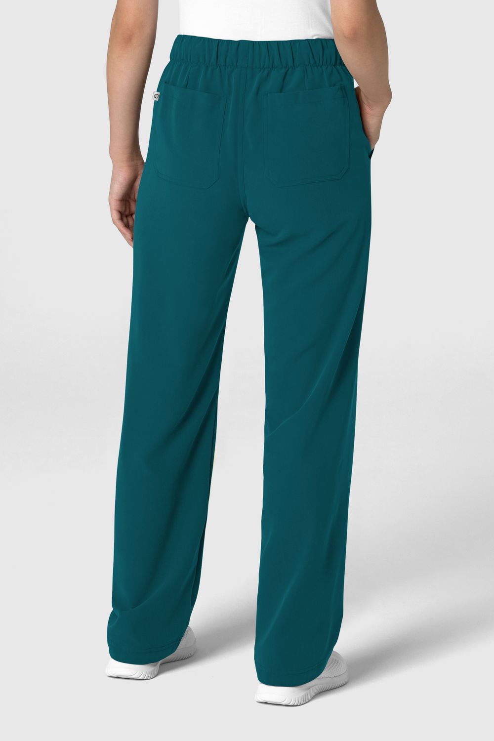 Pantalone donna 5232 con orlo allungato caribbean blue