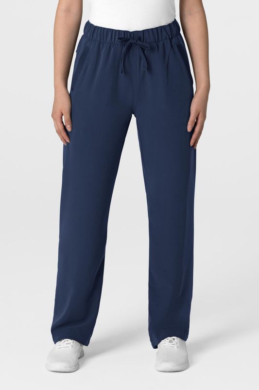 Pantalone donna 5232 con orlo allungato navy blue