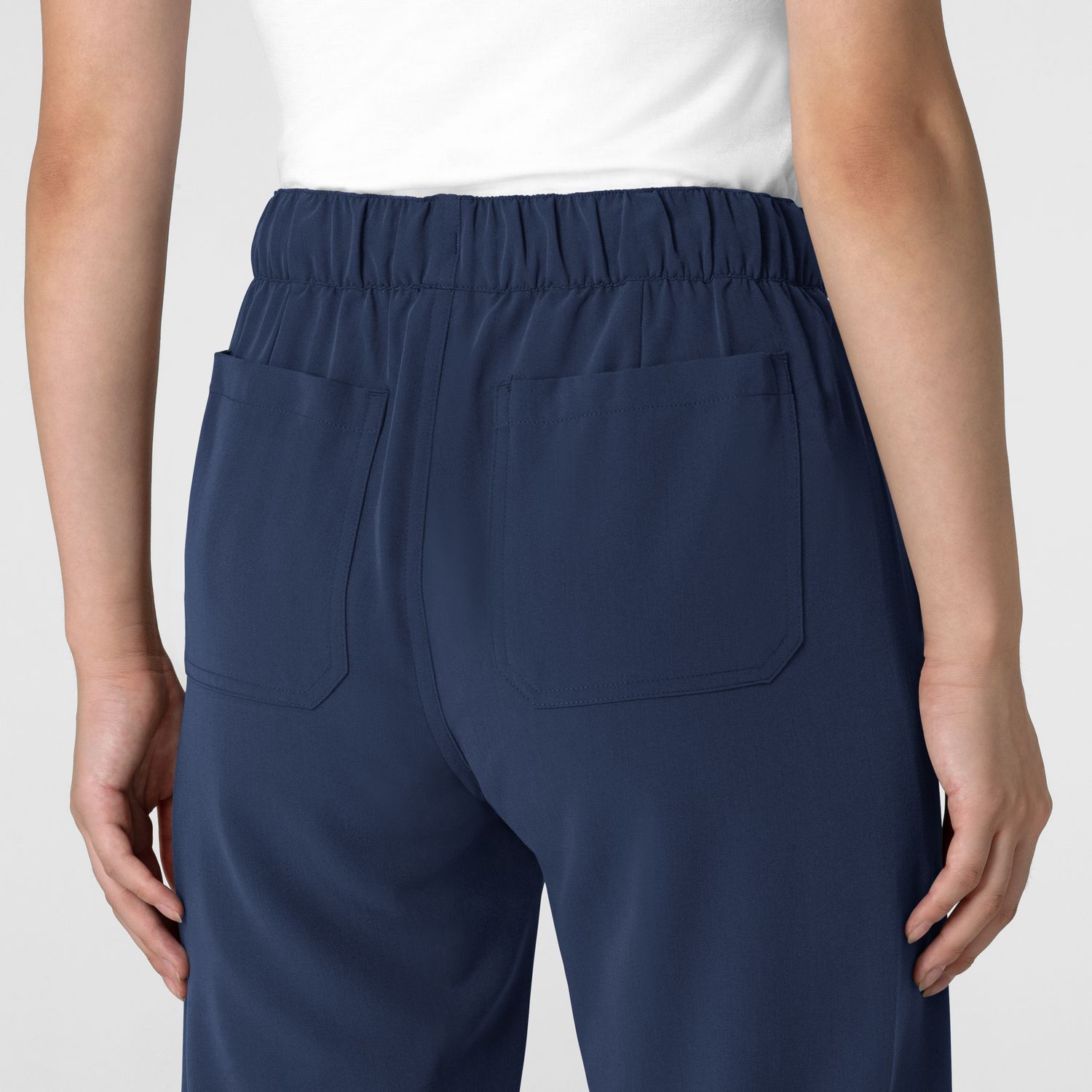 Pantalone donna 5232 con orlo allungato navy blue