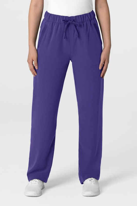 Pantalone donna 5232 con orlo allungato grape