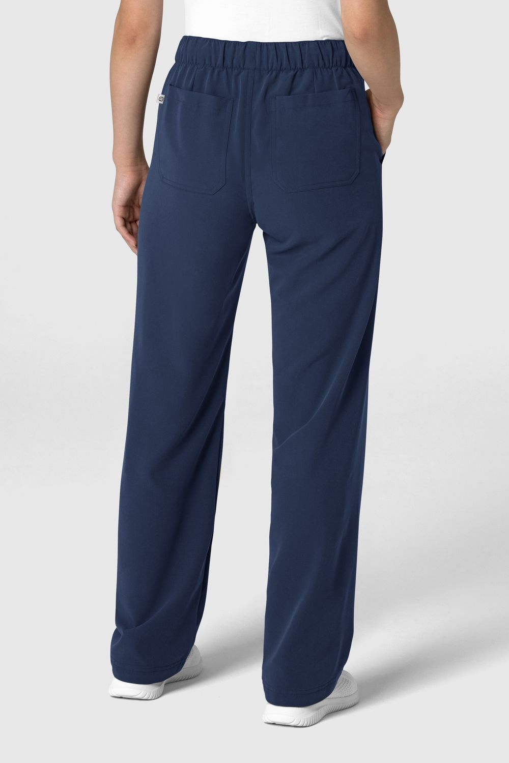 Pantalone donna 5232 con orlo allungato navy blue