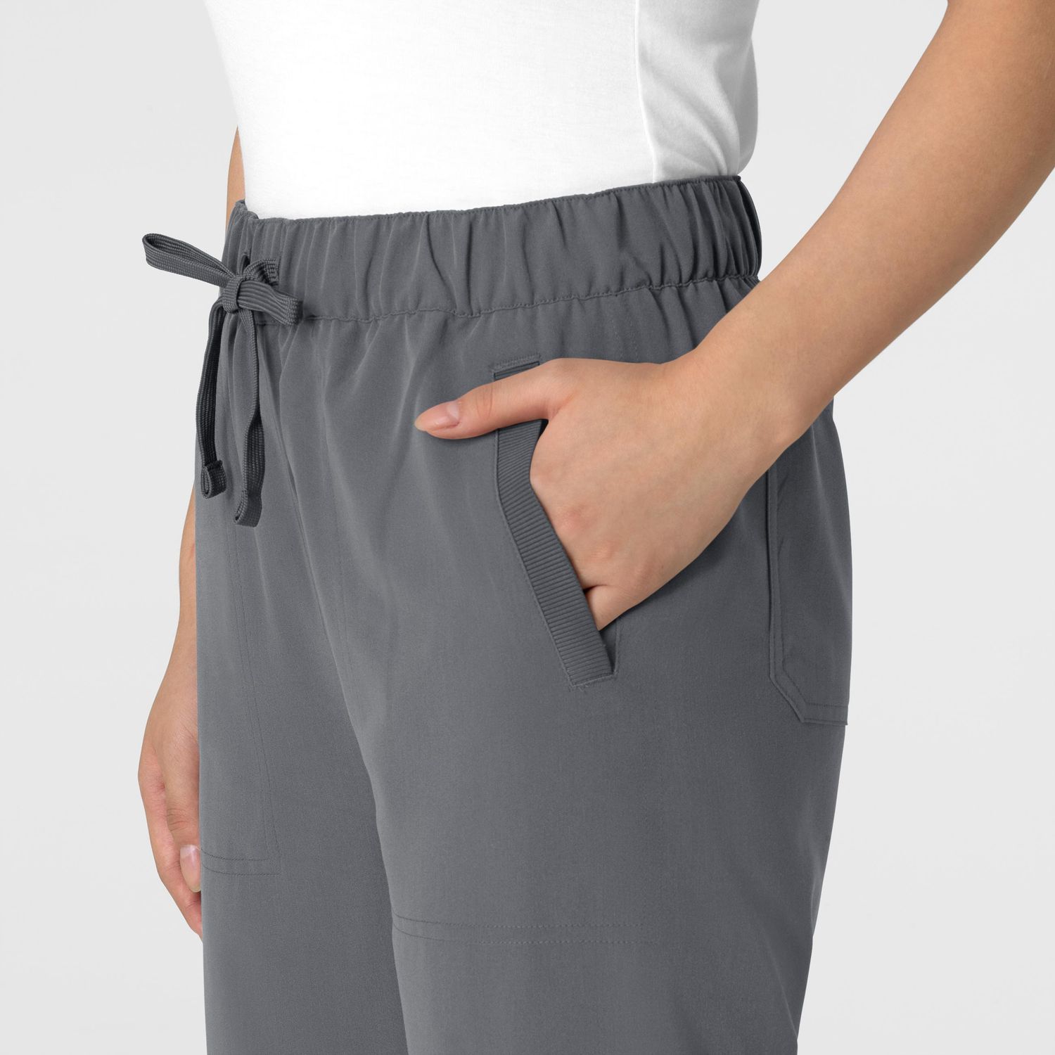 Pantalone donna 5232 con orlo allungato pewter