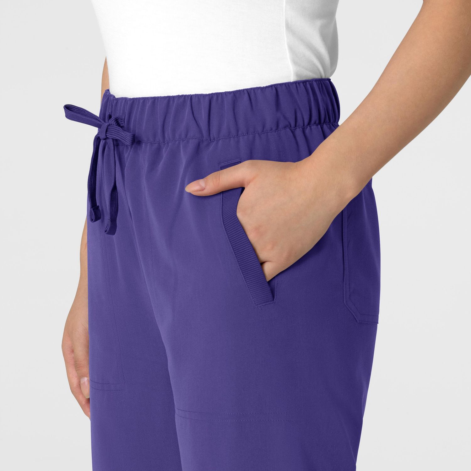Pantalone donna 5232 con orlo allungato grape