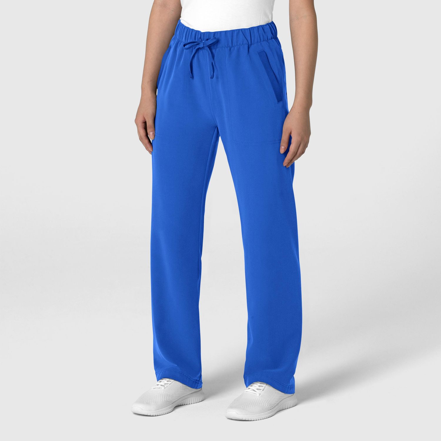 Pantalone donna 5232 con orlo allungato royal blue