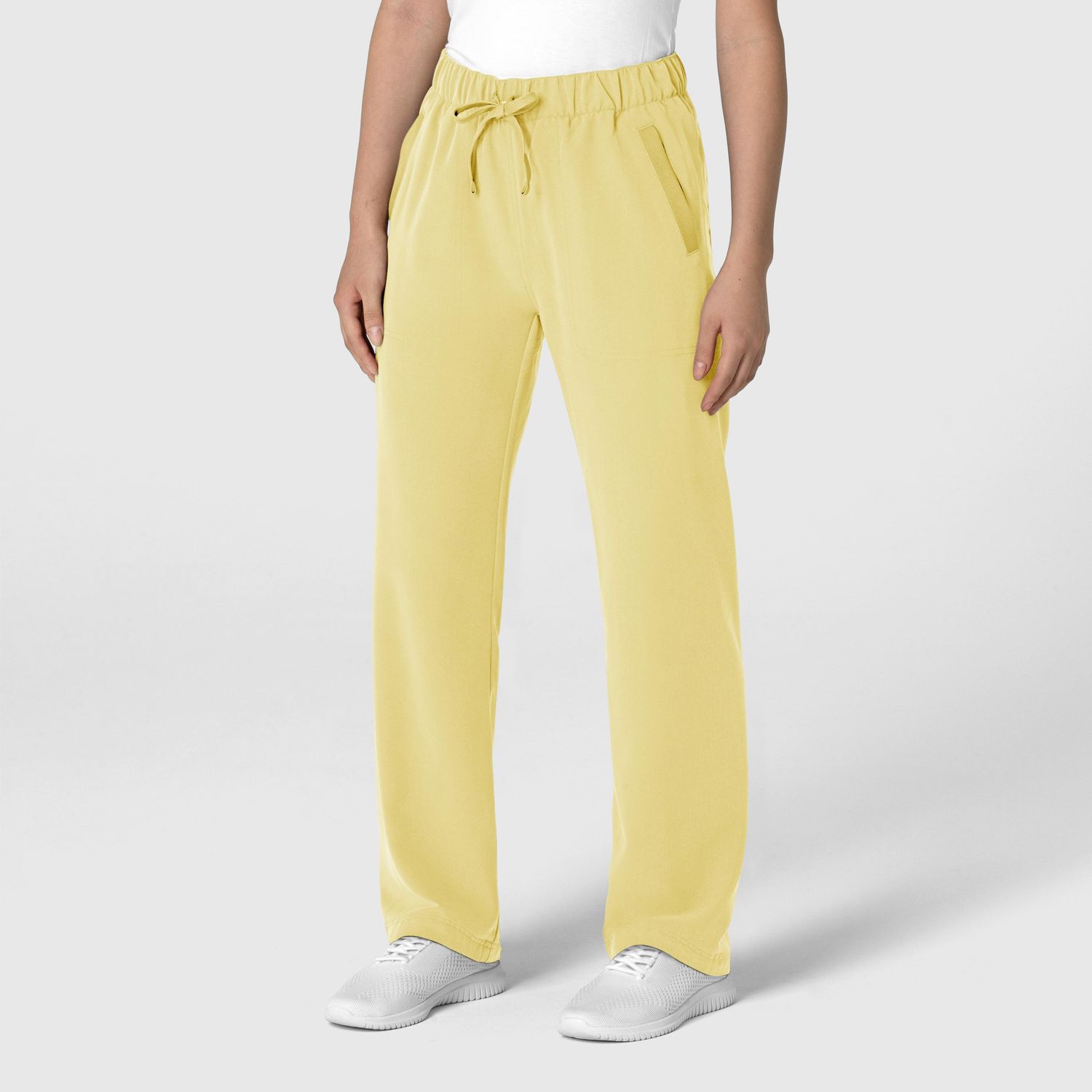 Pantalone donna 5232 con orlo allungato sunrise yellow