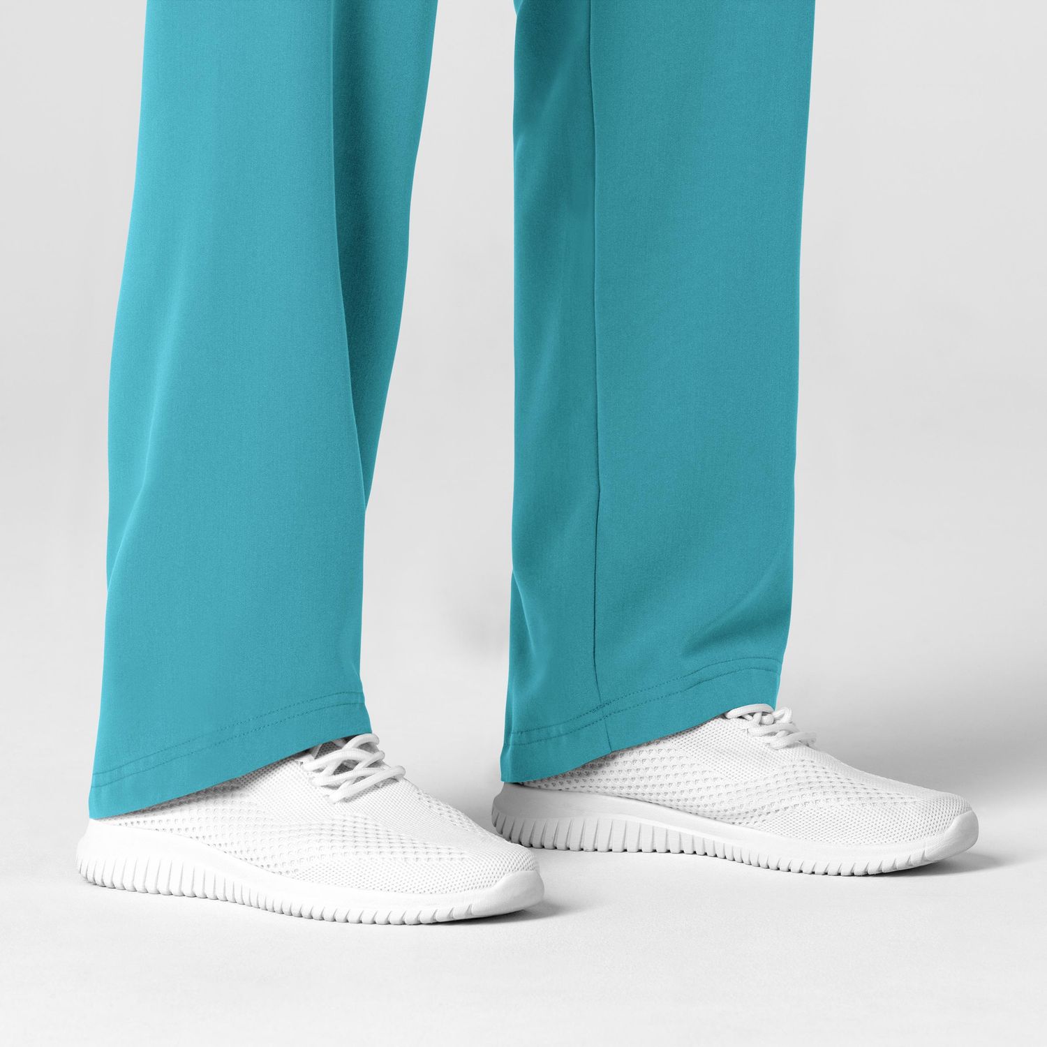 Pantalone donna 5232 con orlo allungato teal blue