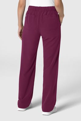 Pantalone donna 5232 con orlo allungato wine