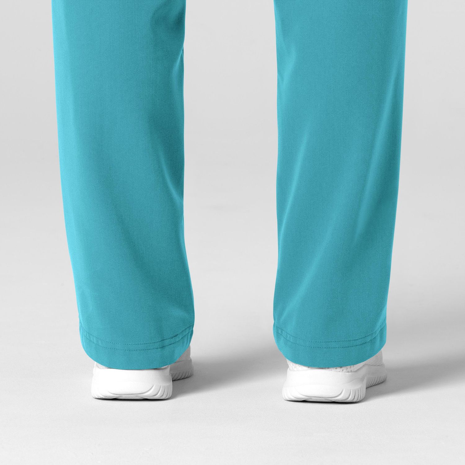 Pantalone donna 5232 con orlo allungato teal blue