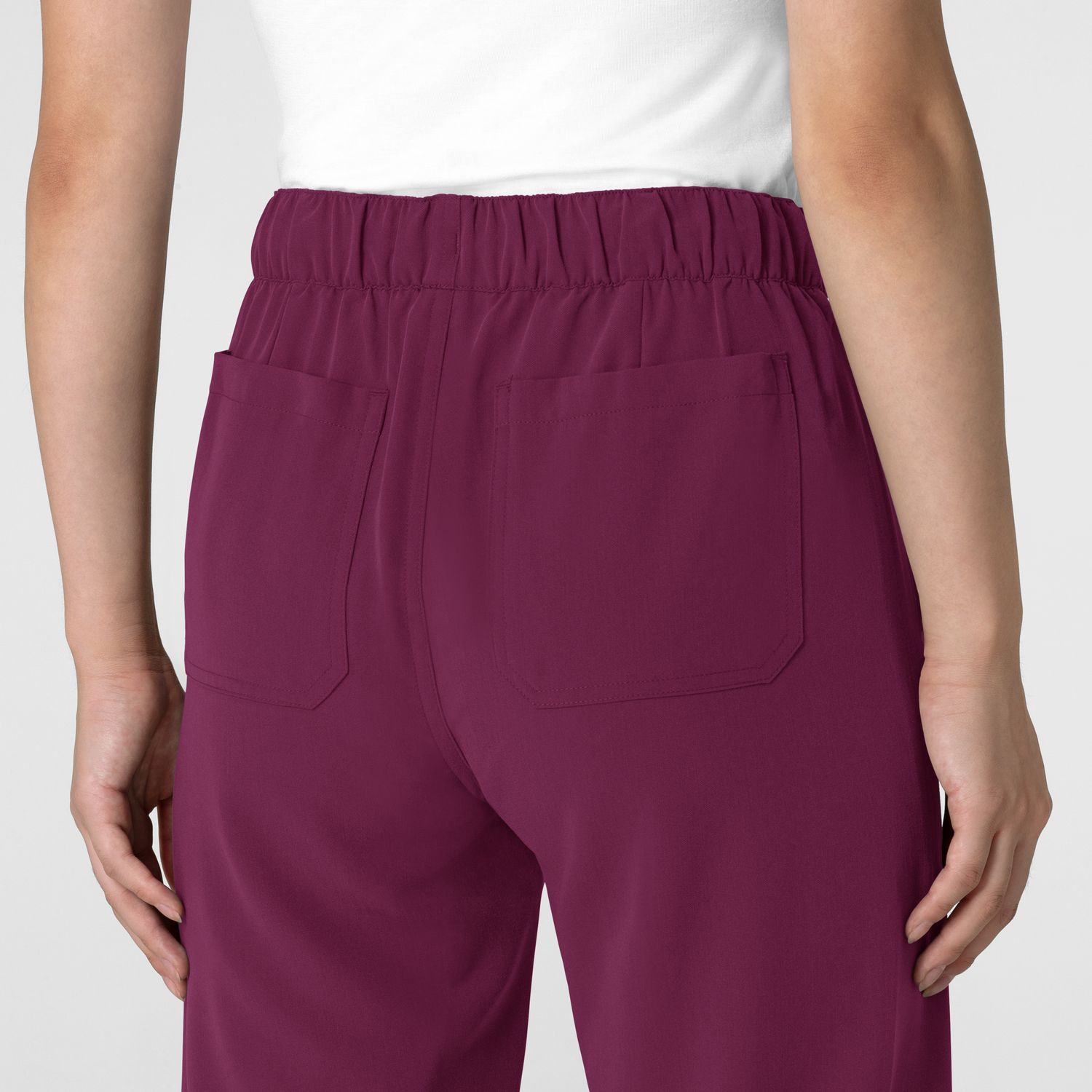 Pantalone donna 5232 con orlo allungato wine