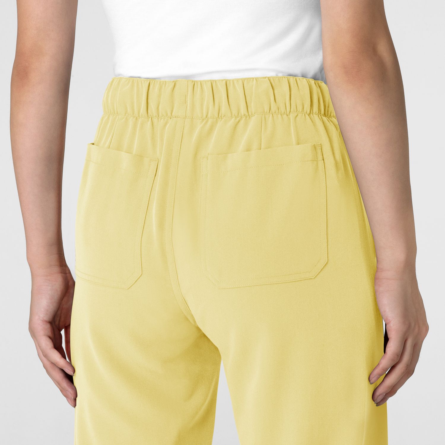 Pantalone donna 5232 con orlo allungato sunrise yellow