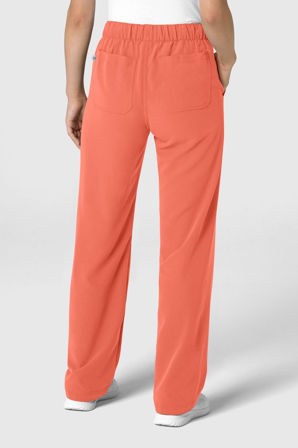 Pantalone donna 5232 con orlo allungato sugar coral