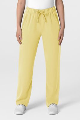 Pantalone donna 5232 con orlo allungato sunrise yellow