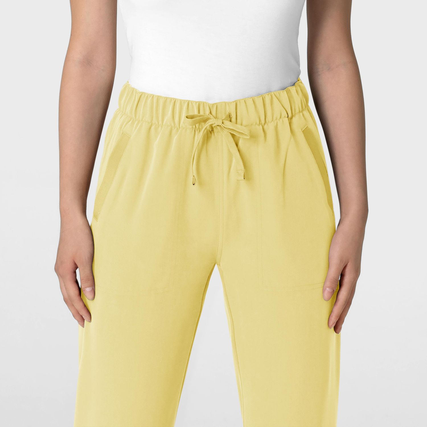 Pantalone donna 5232 con orlo allungato sunrise yellow