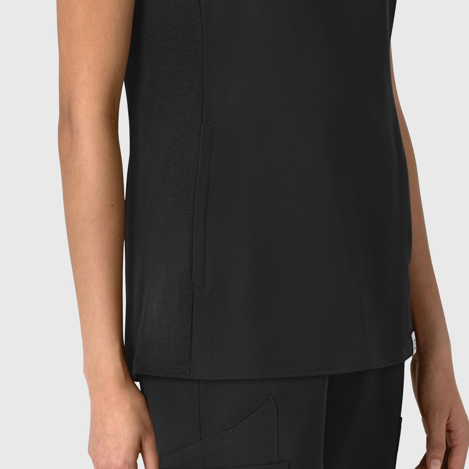 Casacca donna 6522 scollo a V black