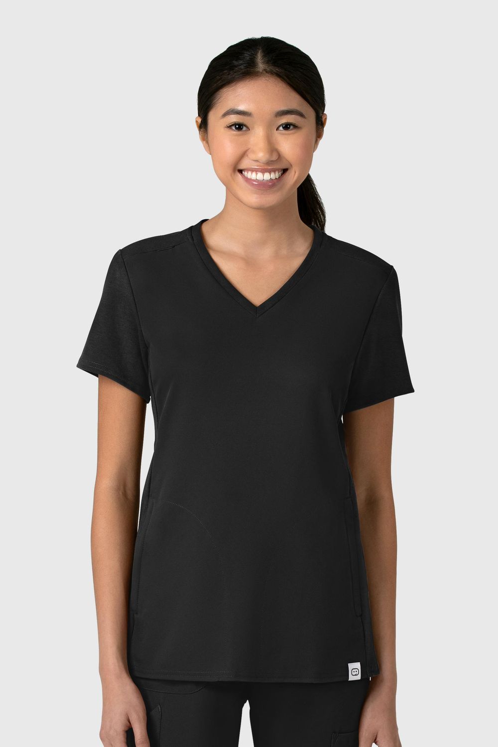 Casacca donna 6522 scollo a V black