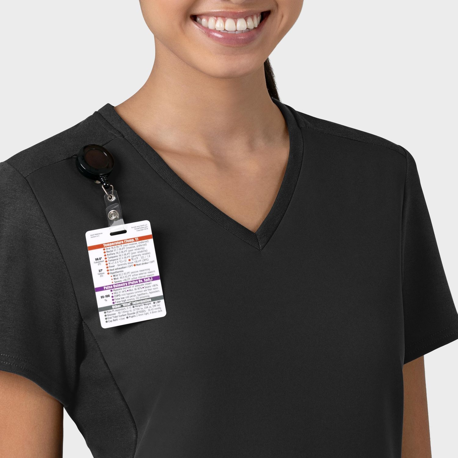 Casacca donna 6522 scollo a V black