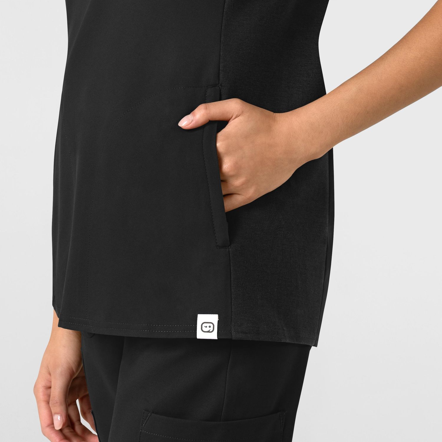 Casacca donna 6522 scollo a V black