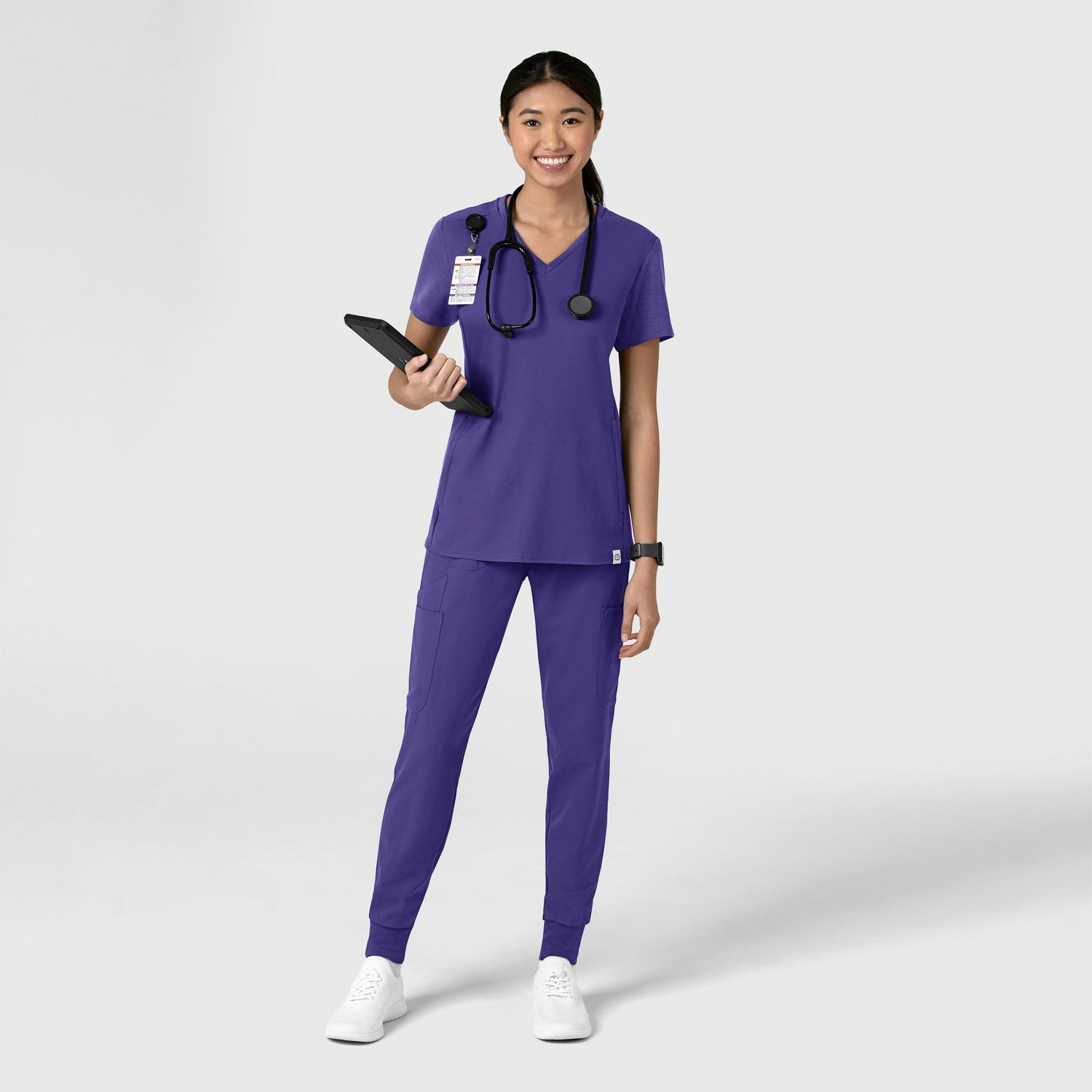 Casacca donna 6522 scollo a V grape