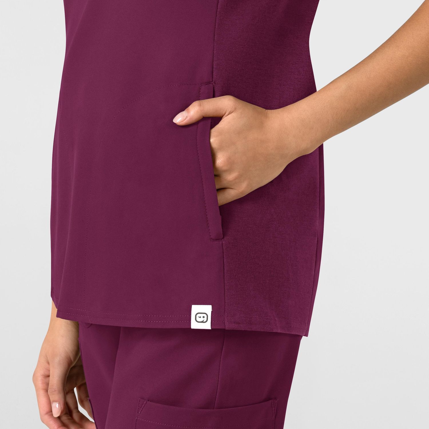 Casacca donna 6522 scollo a V wine