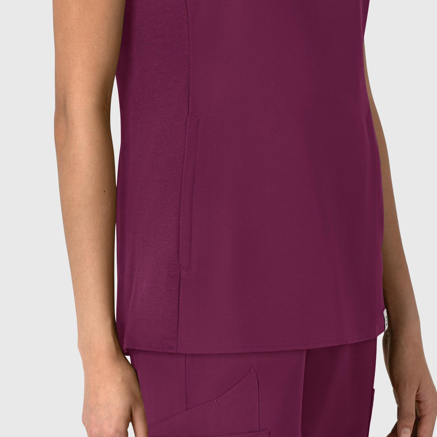 Casacca donna 6522 scollo a V wine