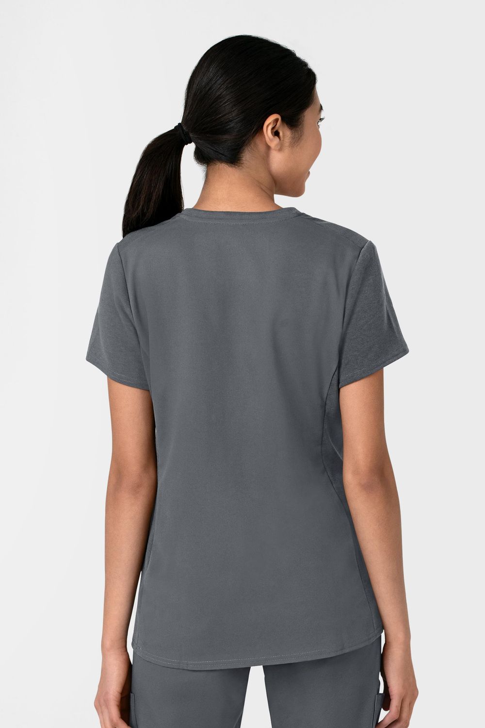 Casacca donna 6522 scollo a V pewter