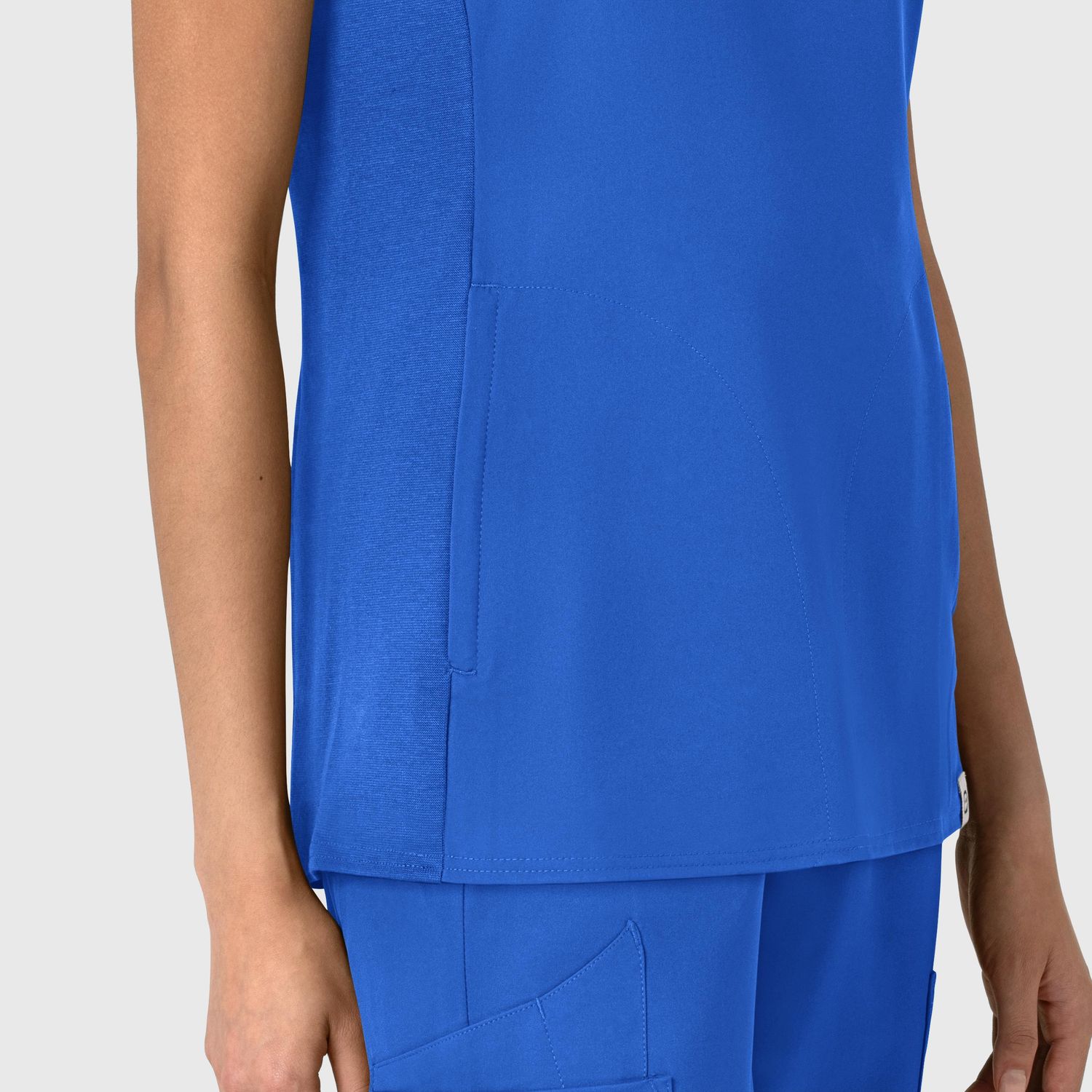 Casacca donna 6522 scollo a V royal blue